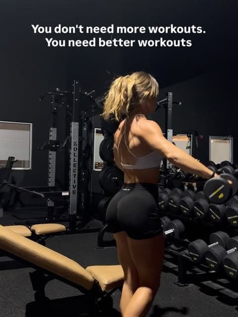 Danielle training in the gym