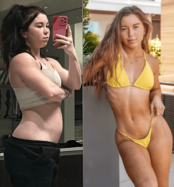 Danielle Kusenberger before and after