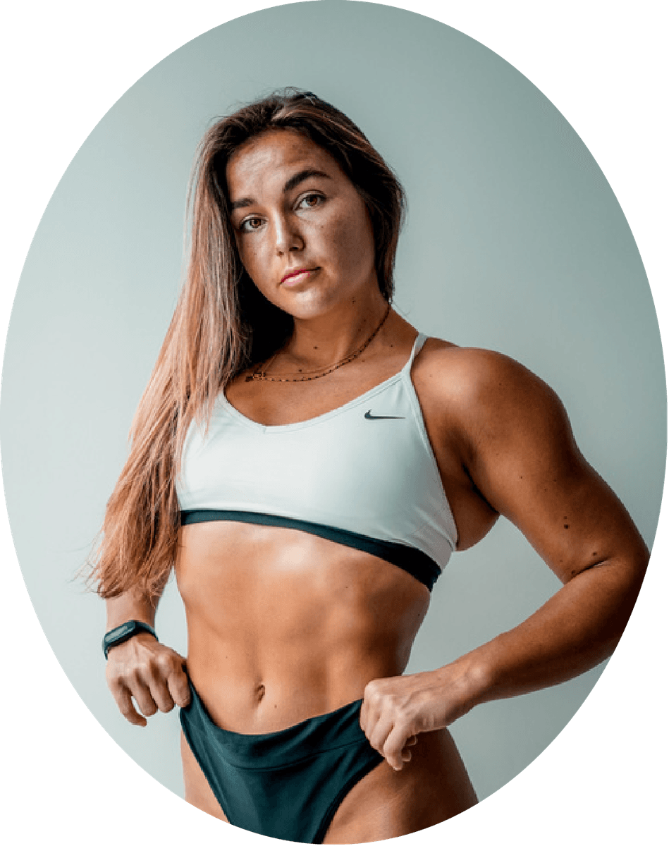 Sierra Ashe photographed against a sage backdrop